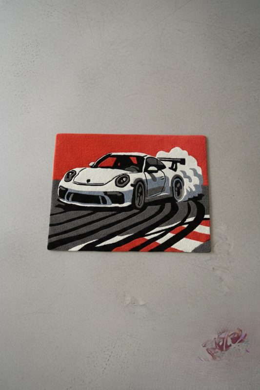 Porsche Car Rug