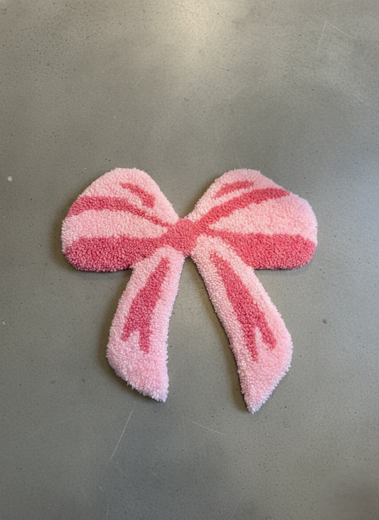 Blush Bow Accent Rug