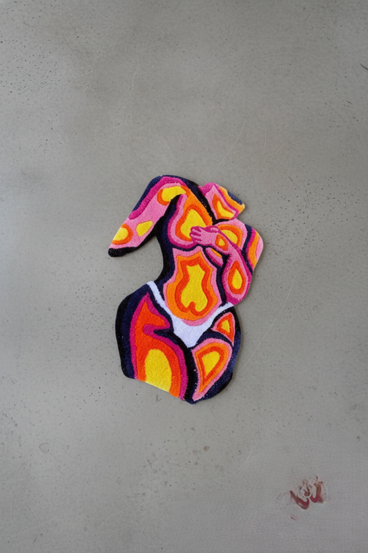 Thermal Body Art Rug
