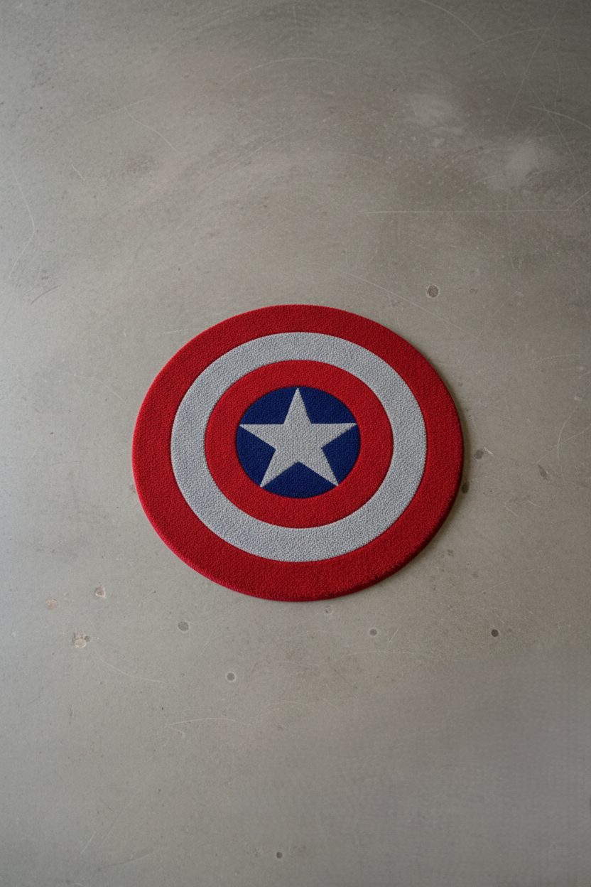 Captain America Shield Rug