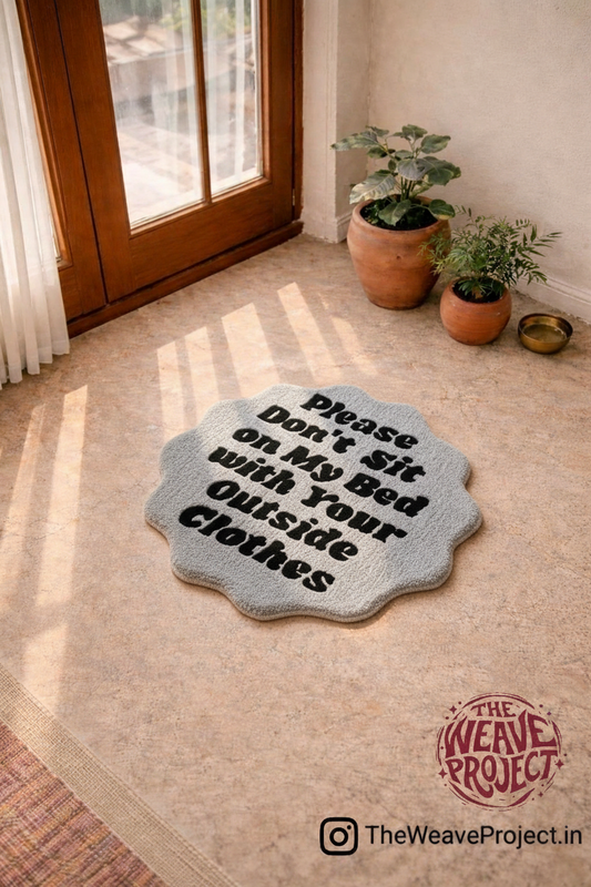 Don't Sit On My Bed Rug