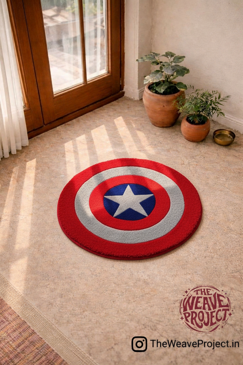 Captain America Shield Rug