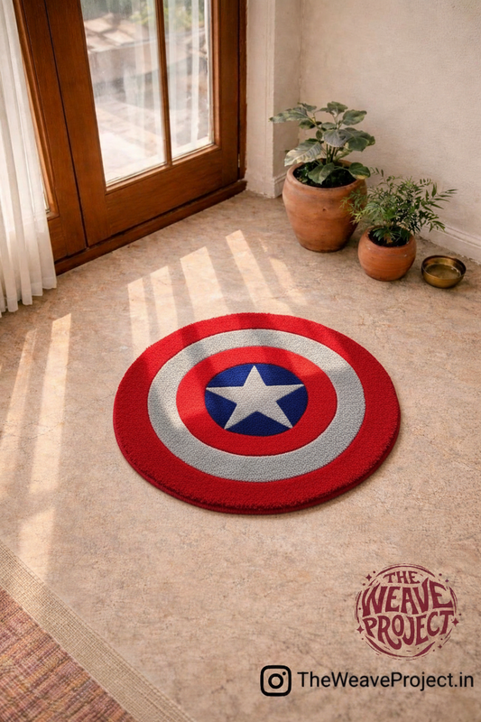 Captain America Shield Rug