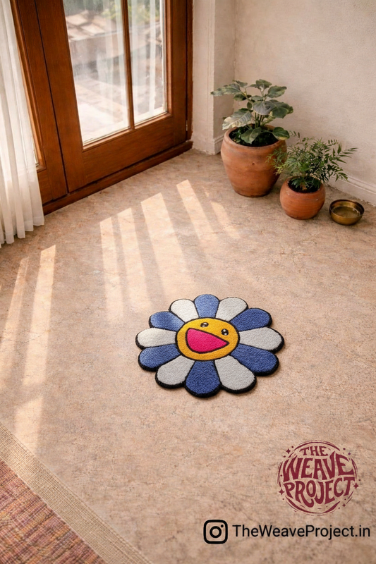 Smiley Flower Rug