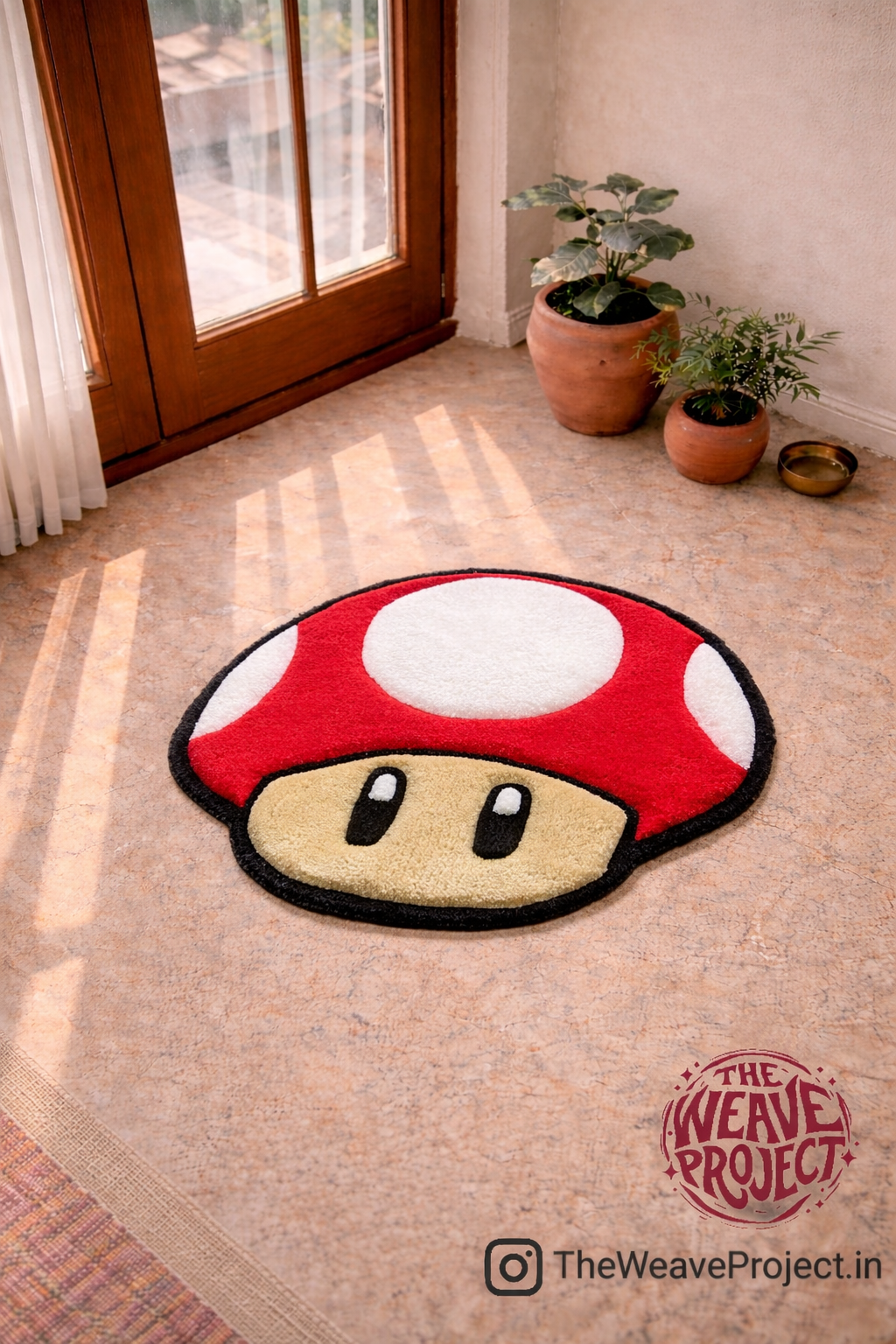 Retro Mushroom Rug