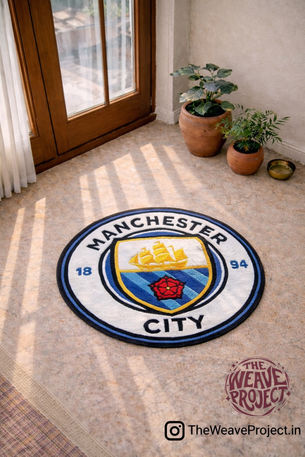 Manchester City Logo Rug