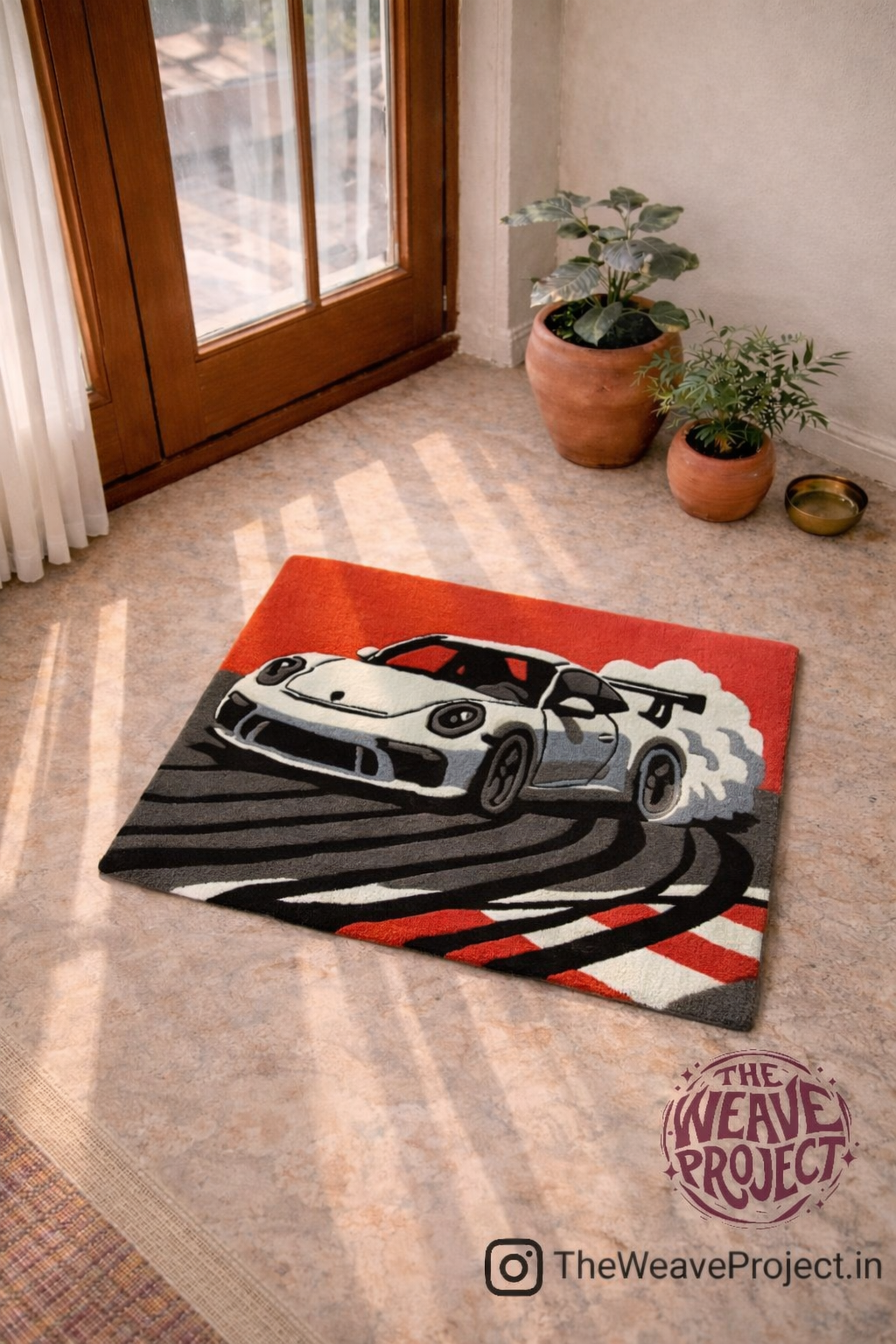 Porsche Car Rug