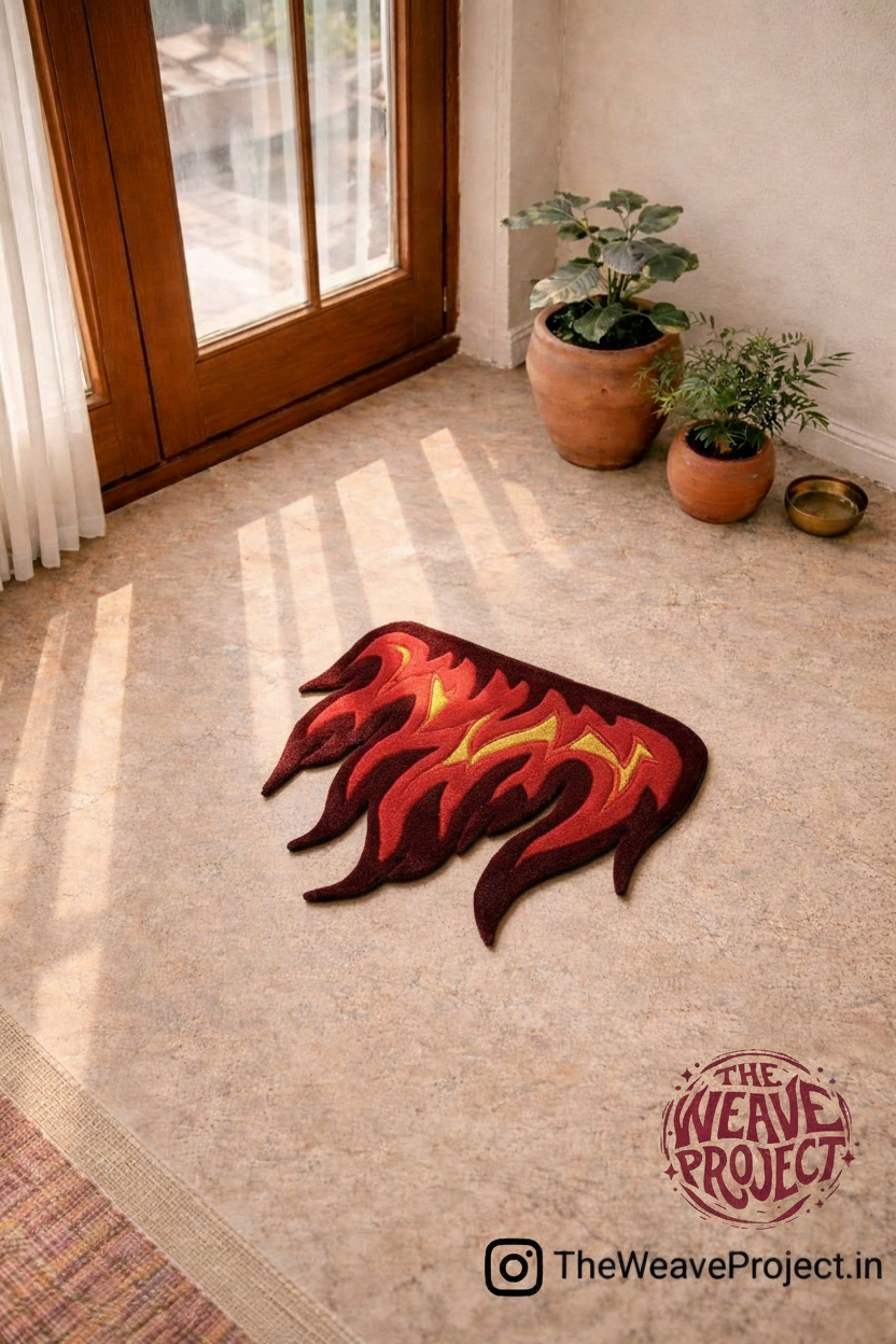 Burning Flame Rug