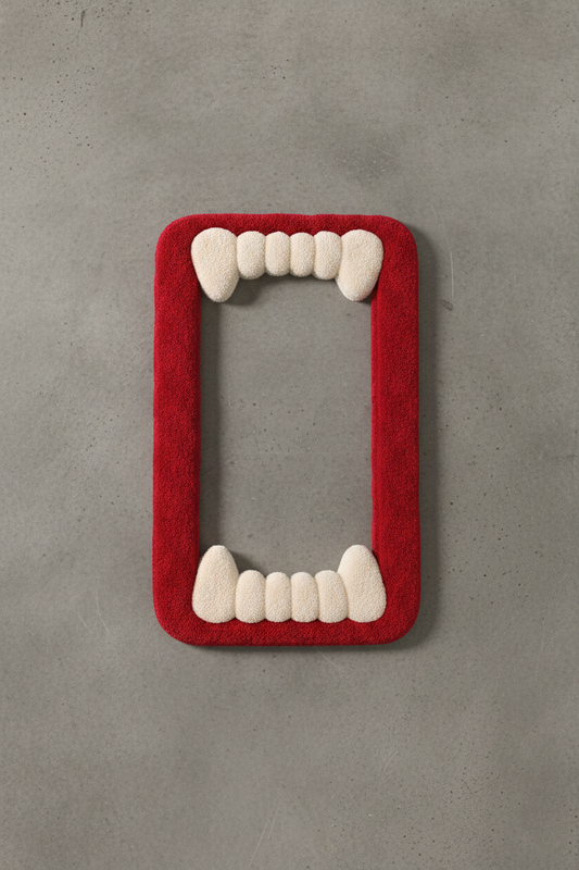 Vamp Bite Tufted Mirror Sleeve