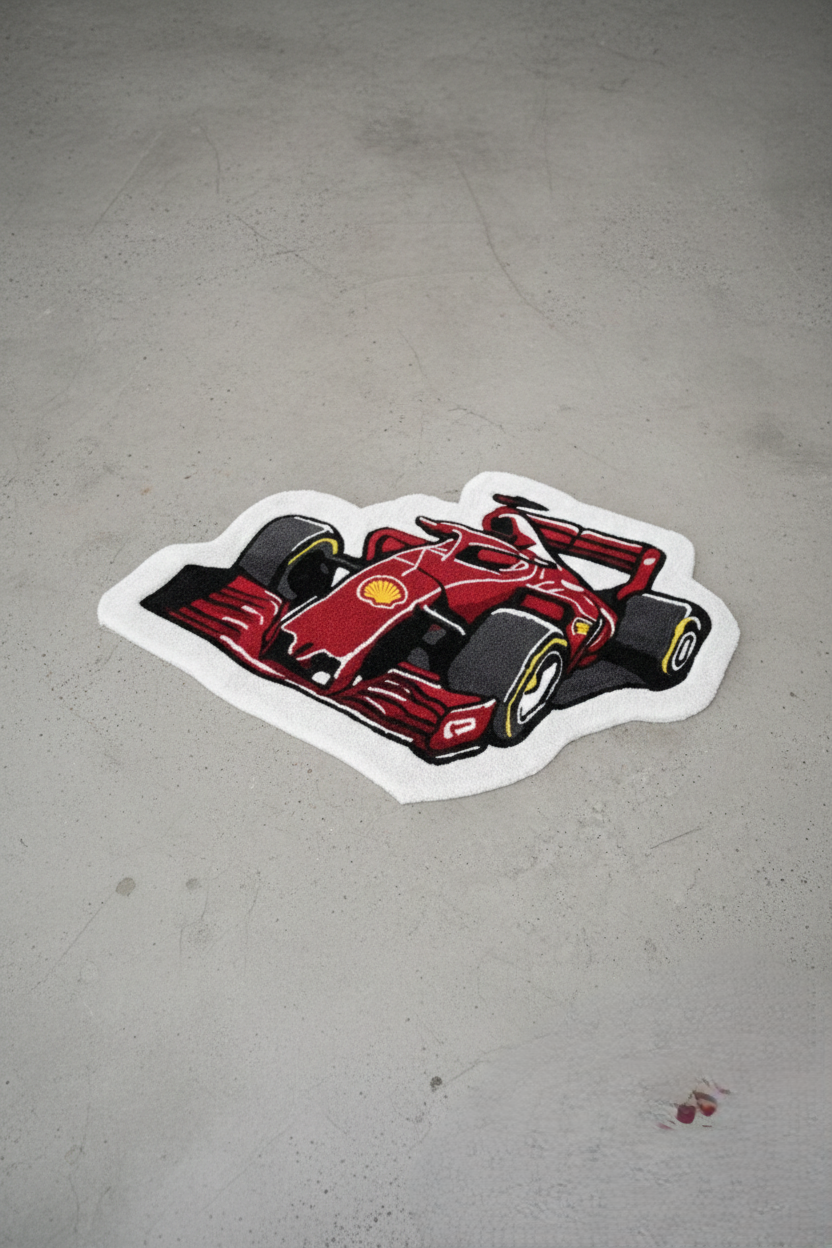 F1 Race Car Rug