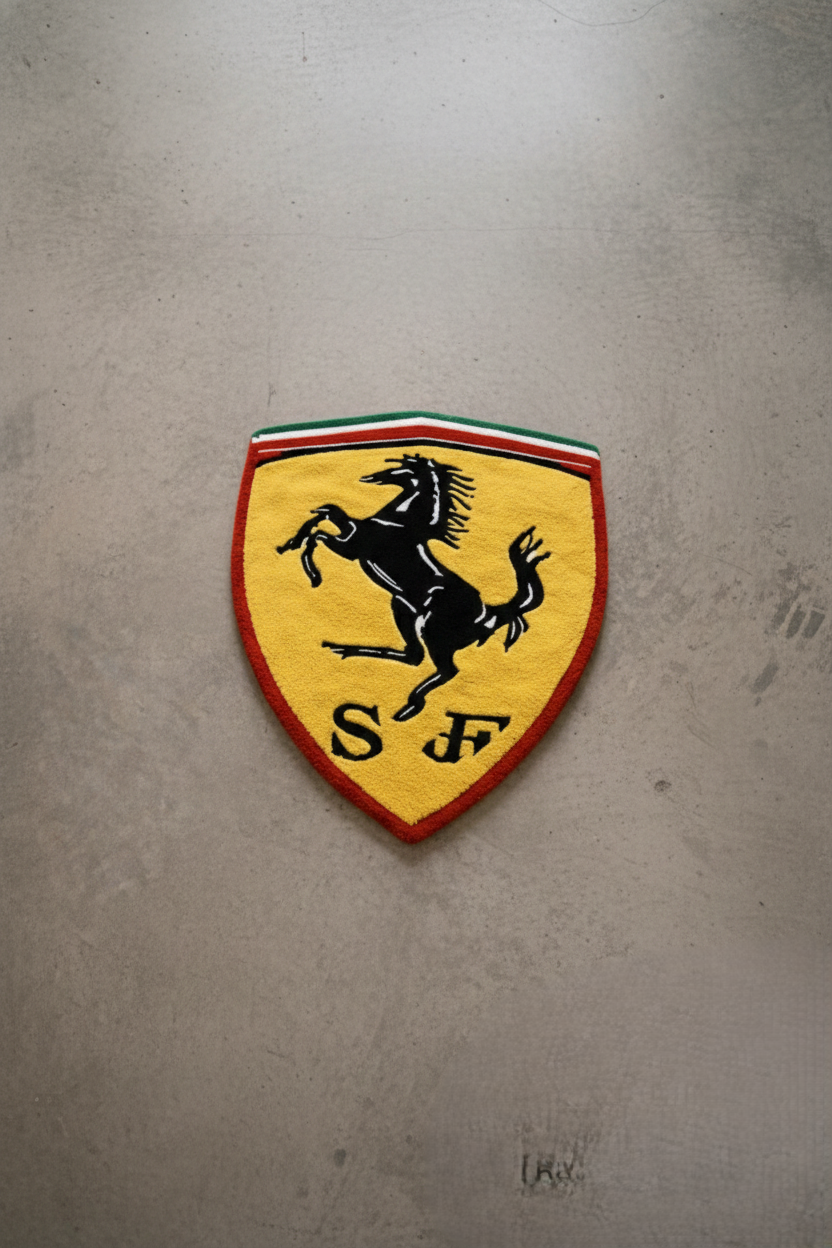 Ferrari Logo Rug