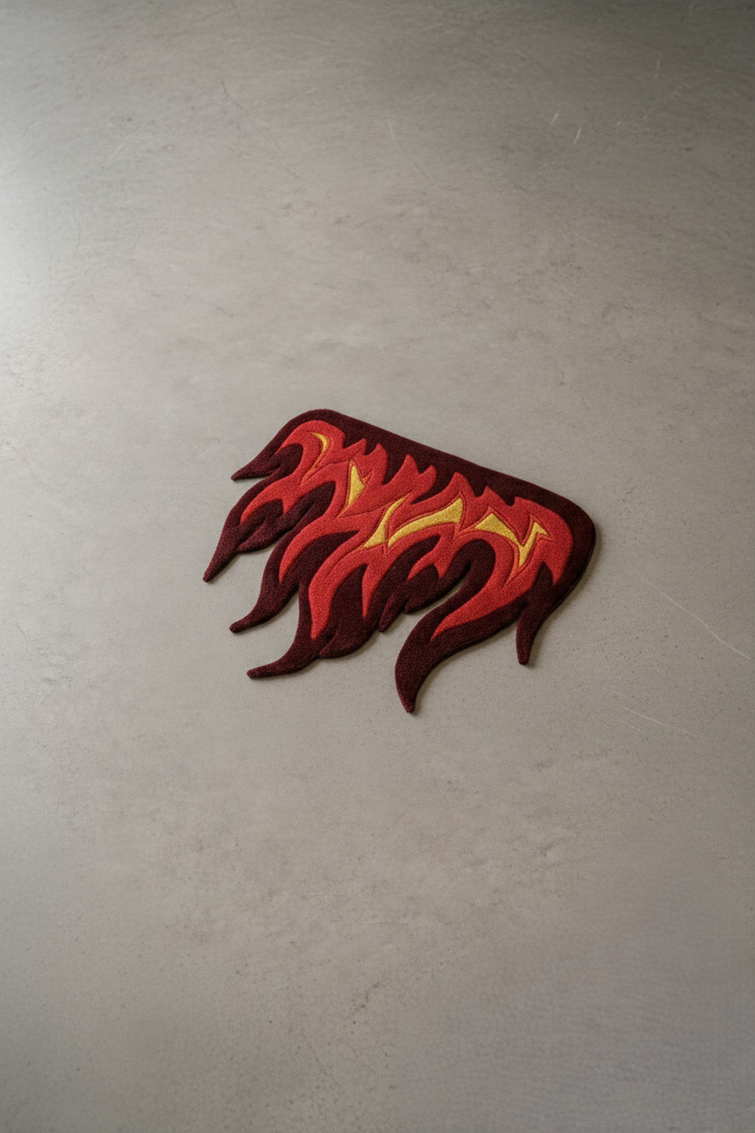 Burning Flame Rug