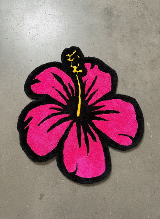 Pink Flower Rug